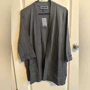Karen Scott Charcoal Cardigan